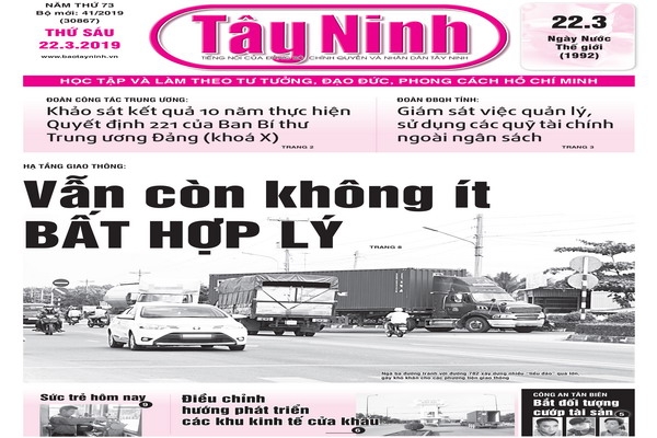 Điểm báo in Tây Ninh ngày 22.03.2019