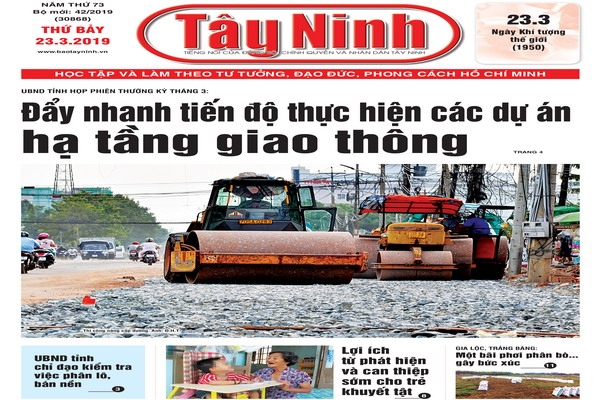 Điểm báo in Tây Ninh ngày 23.03.2019