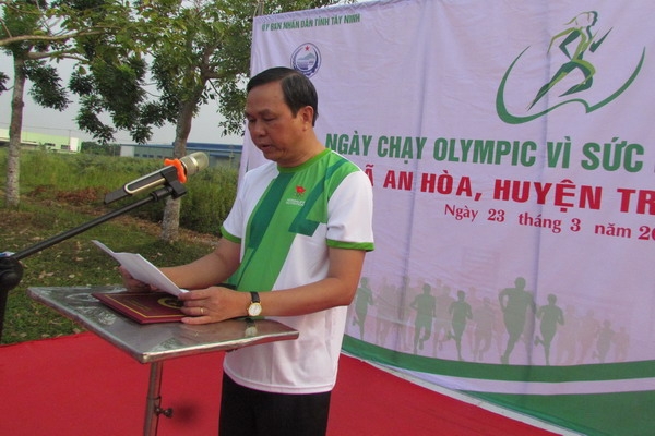 Tây Ninh tổ chức Ngày chạy Olympic Vì sức khỏe toàn dân