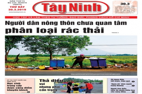 Điểm báo in Tây Ninh ngày 30.03.2019