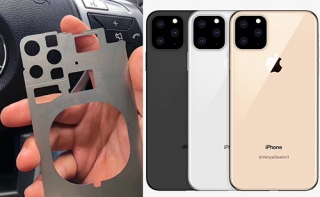 Khung iPhone 2019 rò rỉ với ba camera sau