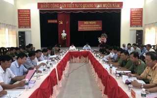 Châu Thành: Giao ban công tác phối hợp giữa Công an, Quân sự Biên phòng, Hải quan, Kiểm lâm và 6 xã biên giới