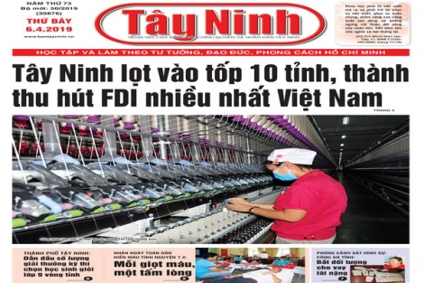 Điểm báo in Tây Ninh ngày 06.04.2019