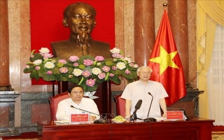 Tổng Bí thư, Chủ tịch nước gặp mặt đại diện Đoàn Chủ tịch Ủy ban Trung ương MTTQ Việt Nam