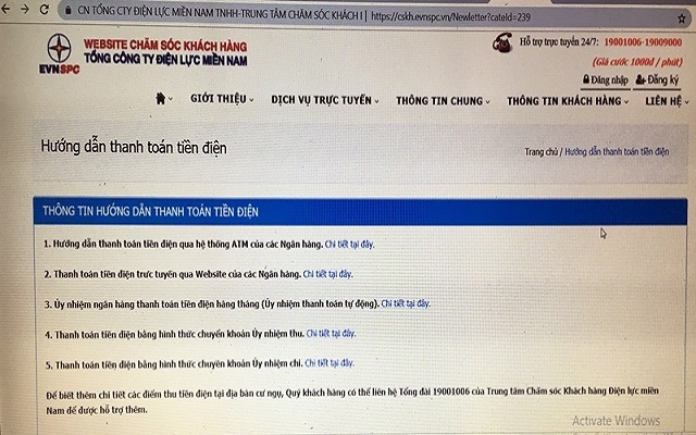 Tăng cường thanh toán tiền điện không sử dụng tiền mặt