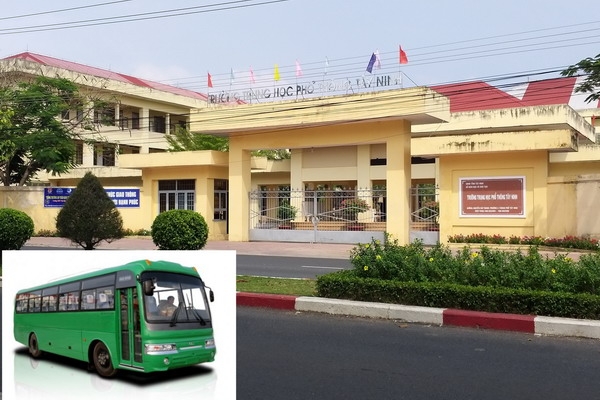 Xe đưa đón học sinh giúp hạn chế phương tiện cá nhân tham gia giao thông