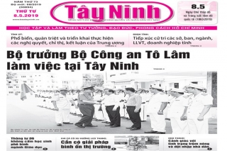 Điểm báo in Tây Ninh ngày 08.05.2019