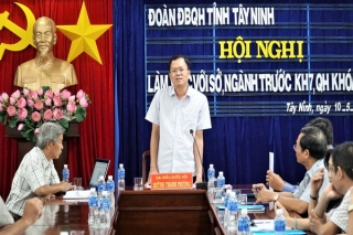 Đoàn ĐBQH tỉnh Tây Ninh tiếp xúc cử tri trước kỳ họp thứ 7, Quốc hội khóa XIV