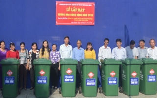 Hoà Thành: Lắp đặt 20 thùng rác công cộng
