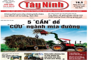 Điểm báo in Tây Ninh ngày 18.05.2019