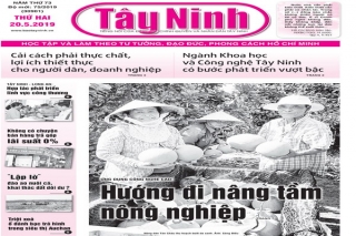 Điểm báo in Tây Ninh ngày 20.05.2019