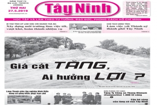 Điểm báo in Tây Ninh ngày 27.05.2019