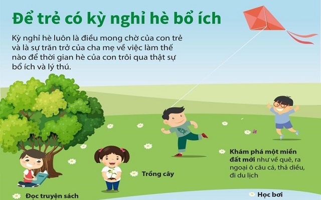 Để trẻ có kỳ nghỉ hè bổ ích