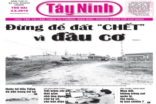 Điểm báo in Tây Ninh ngày 03.06.2019