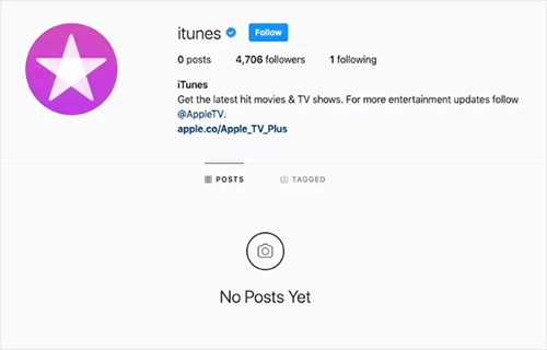 Apple xóa trang Instagram và Facebook của iTunes