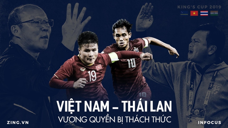 Việt Nam và Thái Lan ở King's Cup: Vương quyền bị thách thức