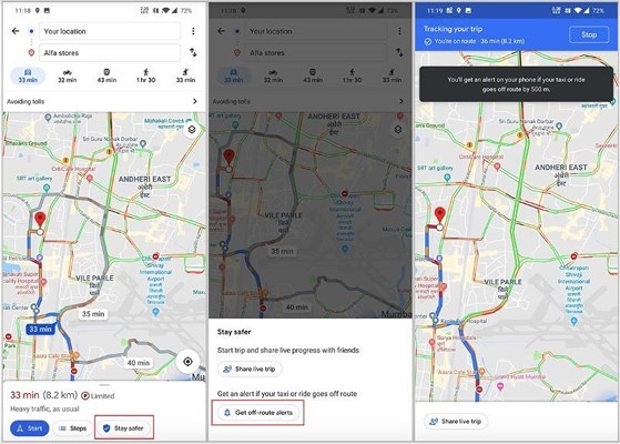 Google Maps sẽ cảnh báo nếu tài xế taxi cố tình lái lòng vòng