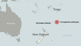 Động đất 7,4 độ ở Thái Bình Dương