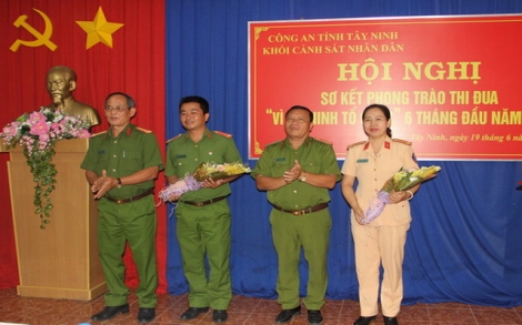 Khối CSND sơ kết phong trào thi đua Vì an ninh tổ quốc