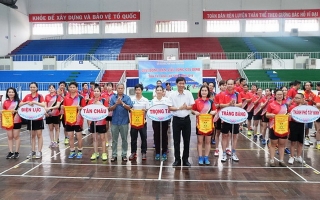 Khởi tranh giải bóng bàn, cầu lông gia đình tỉnh Tây Ninh