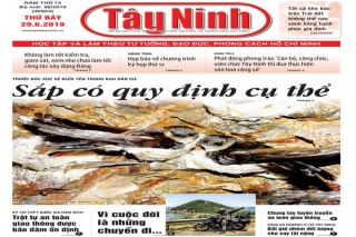 Điểm báo in Tây Ninh ngày 29.06.2019