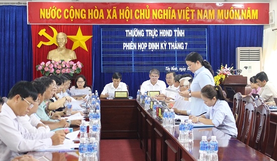 Thường trực HĐND tỉnh họp định kỳ tháng 7.2019