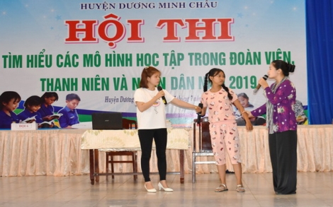 Huyện đoàn Dương Minh Châu thi tìm hiểu các mô hình học tập