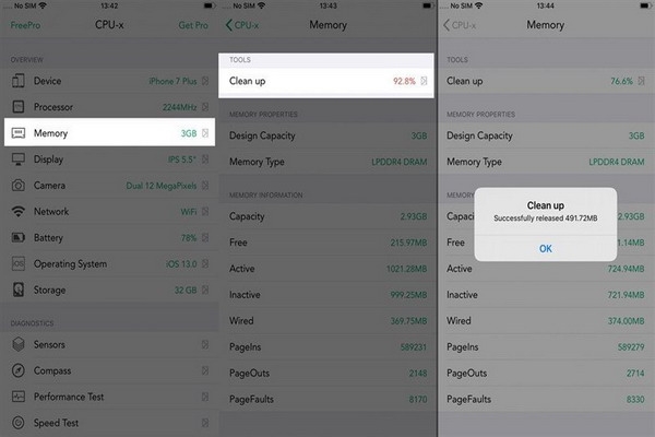 Hướng dẫn giải phóng RAM iPhone bằng CPU-x