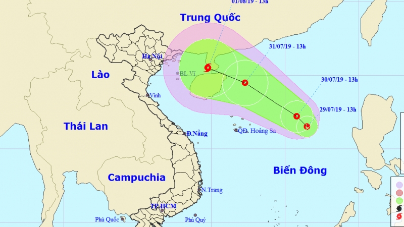 Cảnh báo vùng áp thấp gây gió mạnh, sóng lớn ở bắc Biển Đông