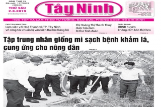 Điểm báo in Tây Ninh ngày 02.08.2019