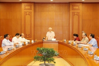 Tổng Bí thư, Chủ tịch nước Nguyễn Phú Trọng chủ trì họp Tiểu ban Nhân sự Đại hội XIII của Đảng