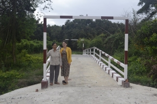 Chung tay xây dựng công trình cầu dân sinh tại ấp Ninh Phú