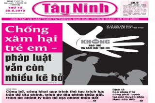 Điểm báo in Tây Ninh ngày 28.08.2019