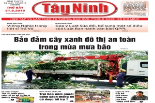 Điểm báo in Tây Ninh ngày 31.08.2019