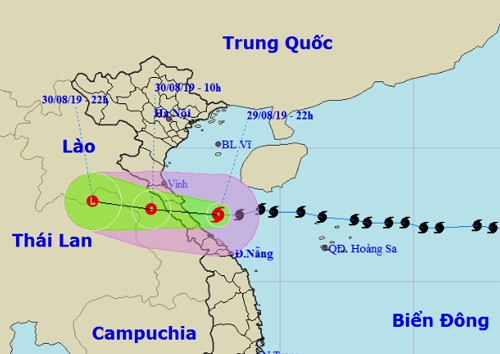 Bão Podul đổ bộ Quảng Bình