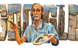 Lần đầu tiên trong lịch sử, Google vinh danh cố họa sỹ Bùi Xuân Phái