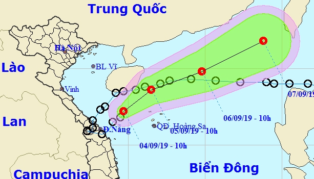 Áp thấp nhiệt đới Kajiki suy yếu