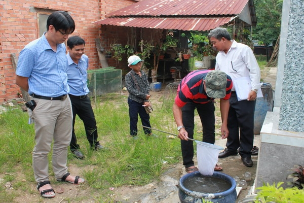 Viện Pasteur TP.Hồ Chí Minh kiểm tra, giám sát công tác phòng chống SXH tại Tân Châu