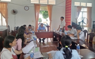 Hội LHPN Thành phố: Giám sát công tác chấp hành pháp luật ATTP tại xã Thạnh Tân