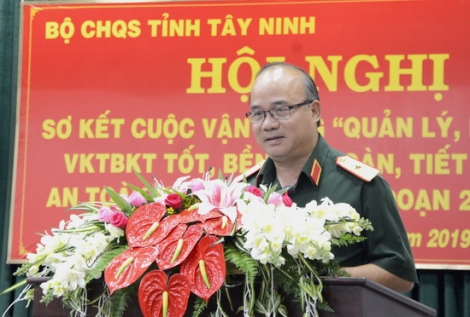 Bộ CHQS tỉnh sơ kết cuộc vận động 50, giai đoạn 2015-2019