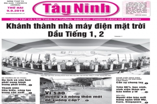 Điểm báo in Tây Ninh ngày 09.09.2019