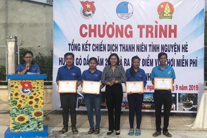 Huyện đoàn Gò Dầu: Tổng kết Chiến dịch Thanh niên tình nguyện hè năm 2019