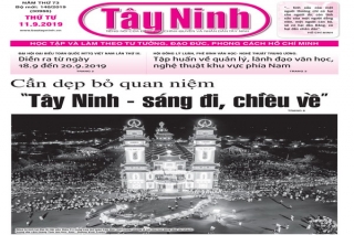 Điểm báo in Tây Ninh ngày 11.09.2019