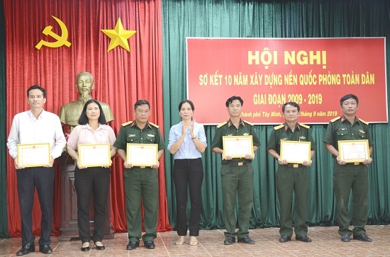 TP.Tây Ninh: Sơ kết 10 năm xây dựng nền quốc phòng toàn dân