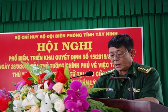 Biên phòng Tây Ninh: Phổ biến, triển khai Quyết định số 15 về thực hiện thủ tục biên phòng điện tử