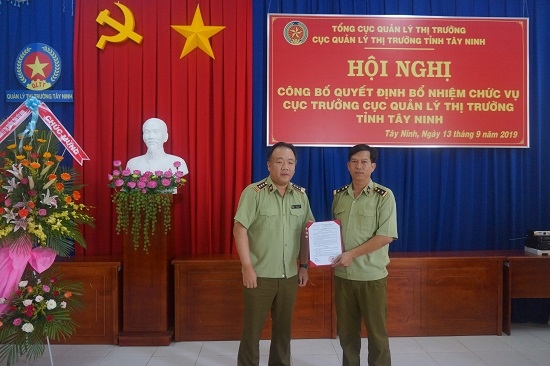 Bổ nhiệm Cục trưởng Cục Quản lý thị trường Tây Ninh