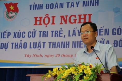 Tỉnh đoàn Tây Ninh: Lấy ý kiến góp ý cho Dự thảo Luật Thanh niên (sửa đổi)