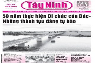 Điểm báo in Tây Ninh ngày 25.09.2019