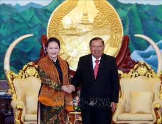 Chủ tịch Quốc hội Nguyễn Thị Kim Ngân kết thúc tốt đẹp chuyến thăm Lào