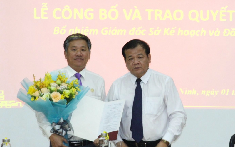 Bổ nhiệm Giám đốc Sở Kế hoạch và Đầu tư